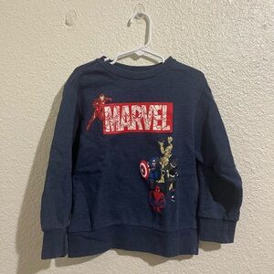 Marvel Kids Dark Blue Superhero Sweatshirt
